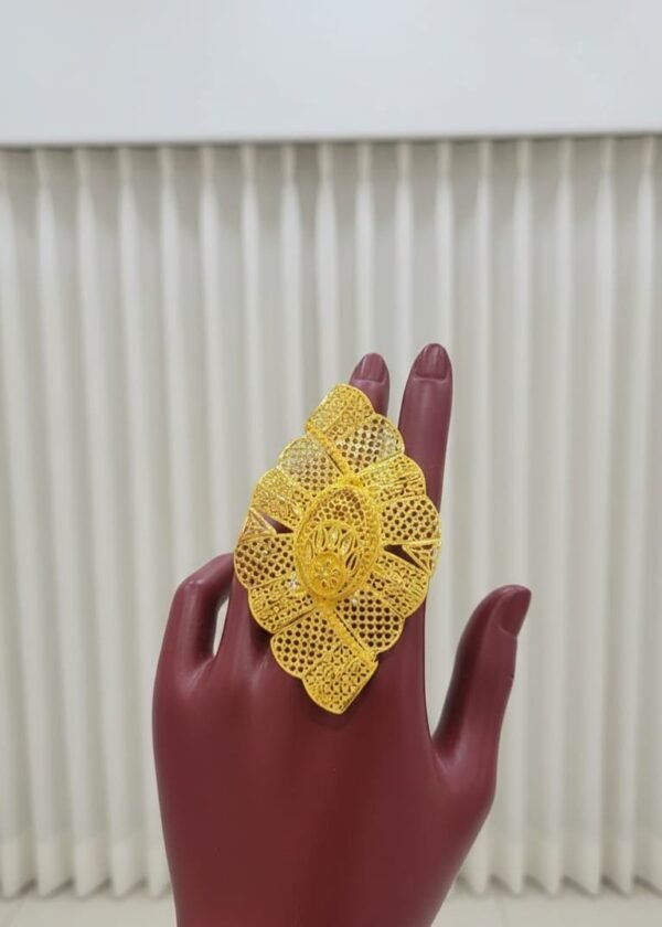 Gold Plated Adjustable Ring
