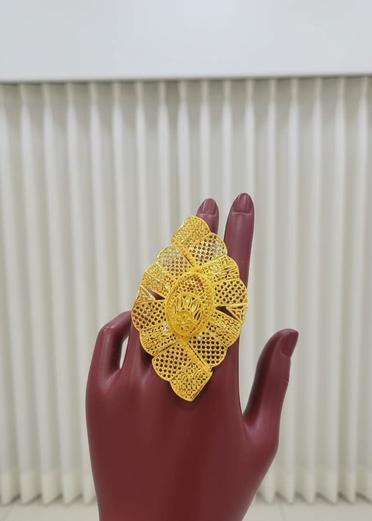 Gold Plated Adjustable Ring
