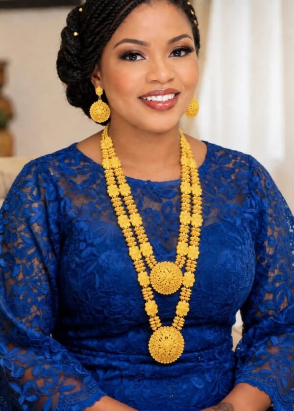 AFRICAN GOLD NACKLACE SET
