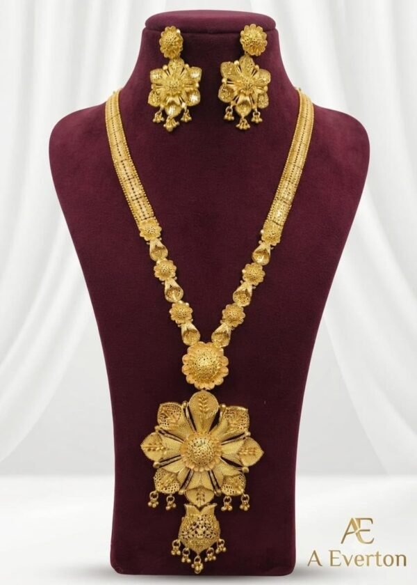 Long Set Gold Plated Nacklace Set