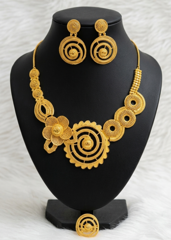 African Gold Plated Nacklace Set