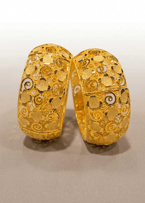 Gold Plated Bangle Set