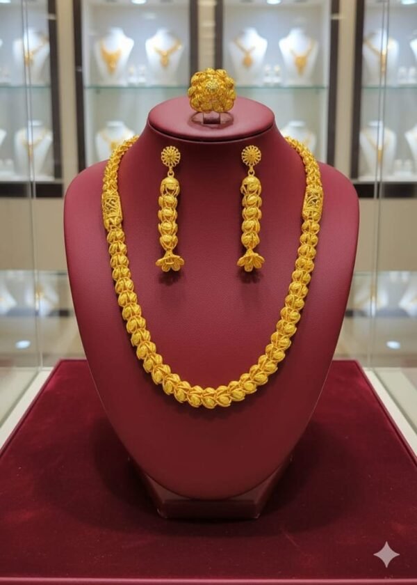 Dubai Style Floral Link Long Chain