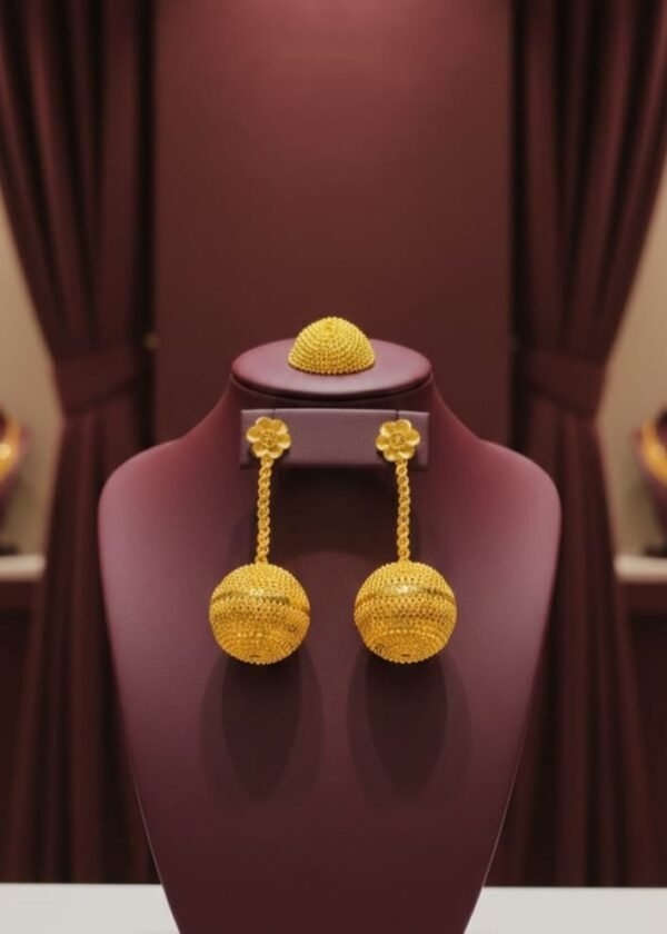 Gold Plated boll Earrings