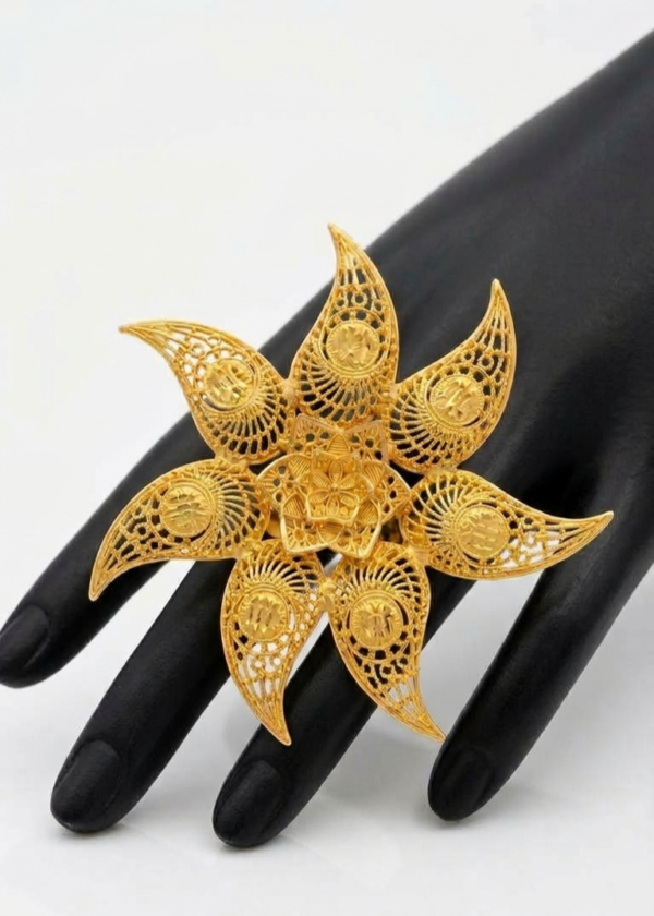 2 Gram Gold Plated Adjustable Ring