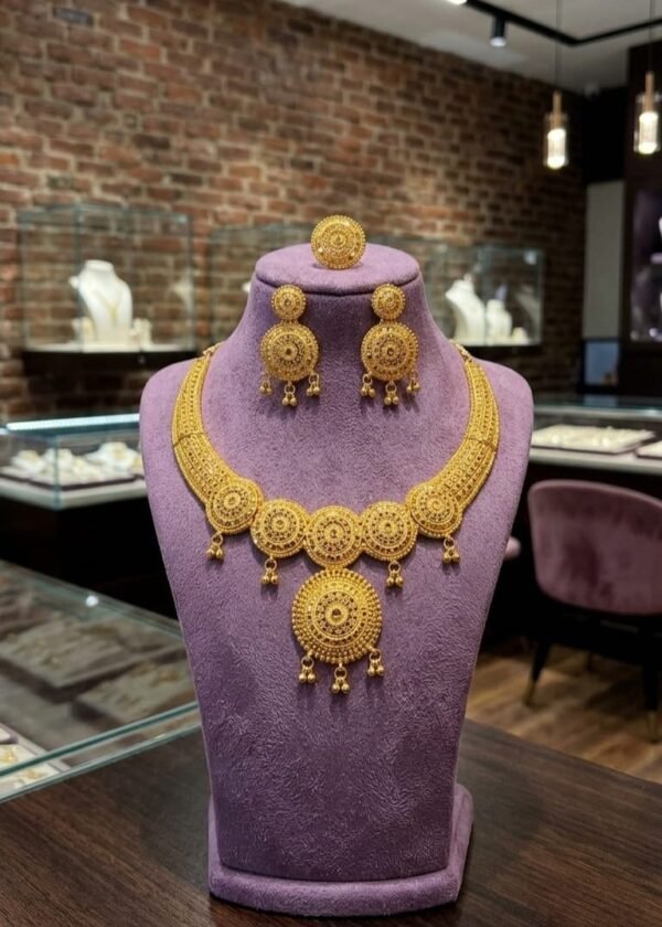 KALAHARI GOLD STATEMENT NECKLACE SET