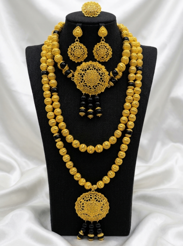 Luxury 1 Gram Gold-Plated Jewelry Set