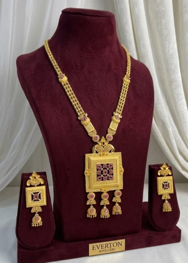 22K GOLD PLATED AFRICAN FESTIVE NECKLACE SET