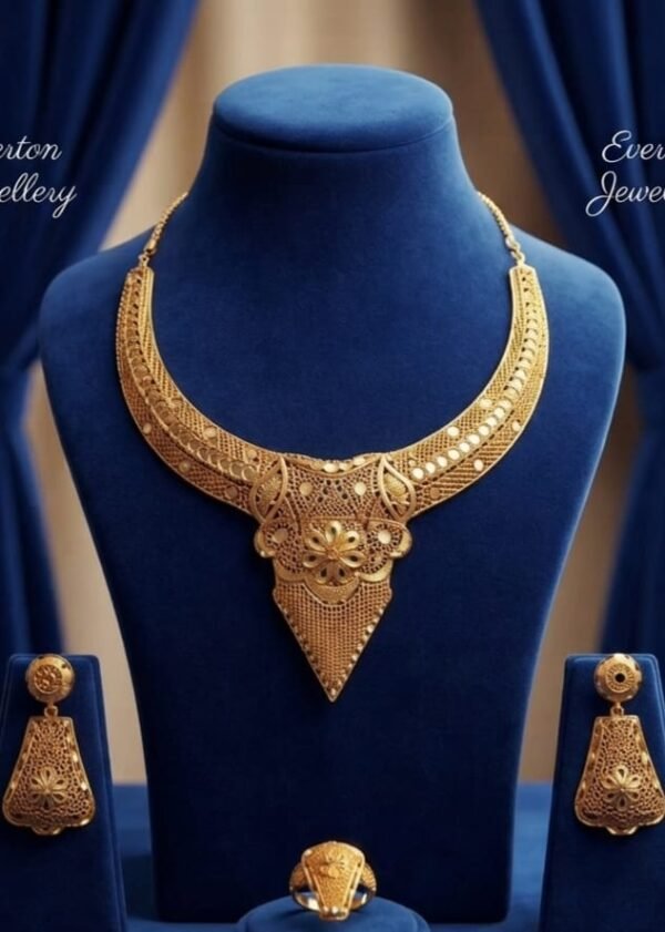 TRADITIONAL AFRICAN WEDDING 22K GOLD PLATED SET