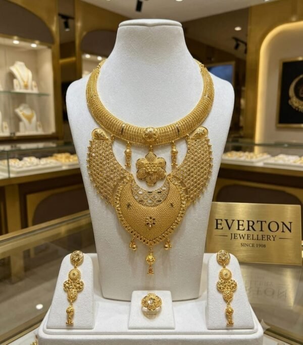 AFRO GODDESS GOLD PLATED NECKLACE SET