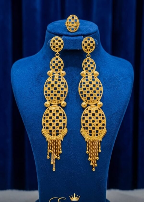 HERITAGE GLOW HOOPS  EARRINGS (22K ,5G)