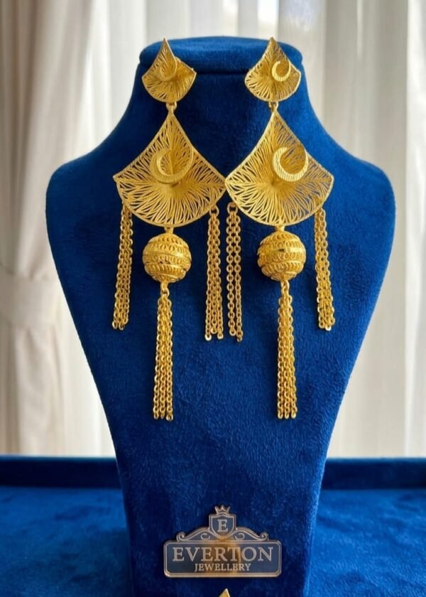Tribal Tressure Hoops Gold Plated