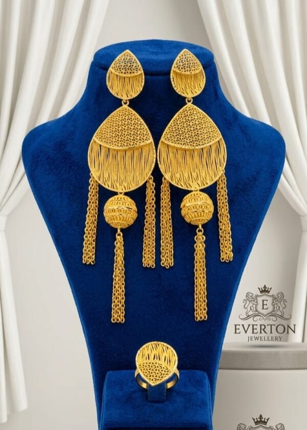 22k Gold Plated Majestic Tribal Earrings