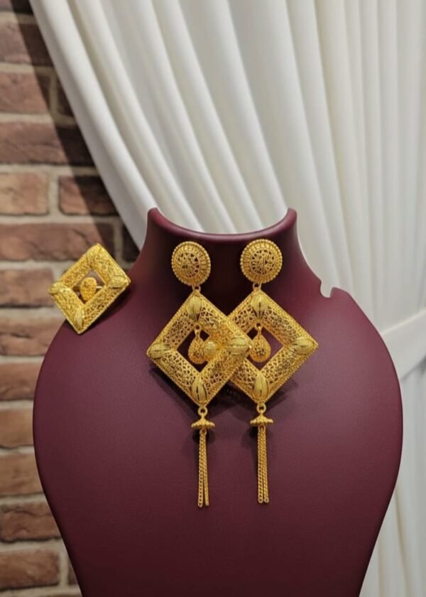 African structural statement earrings