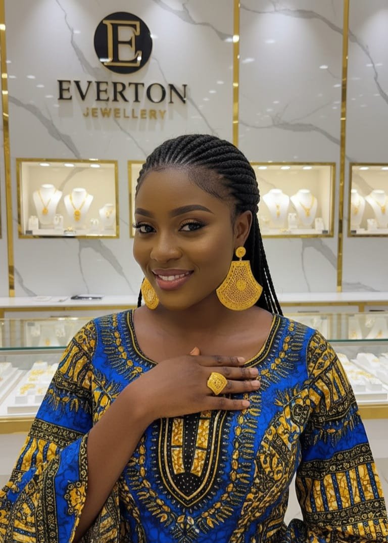 African Opulence Hoops gold plated