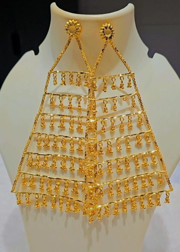 African Traditional Earring set (22k,5G GOLD PLATED)
