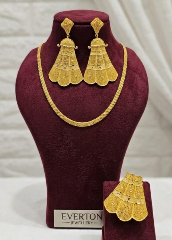 African Heritage Earrings with matching Chain Set