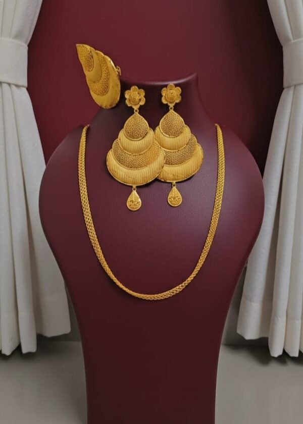 African Luxe Earrings & Chain Set