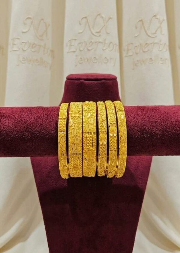 Kalhari Shine gold plated Bracelets (6 pieces)