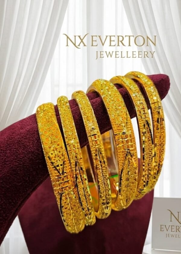 African Golden Bracelets (6 pieces)