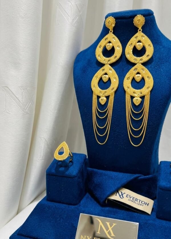 Arewa gold plated earring set
